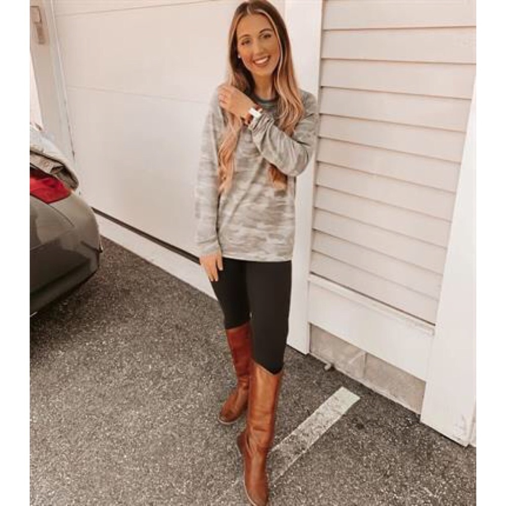Frye Melissa Button 2 Redwood Leather Tall Boots - Picture 4 of 15